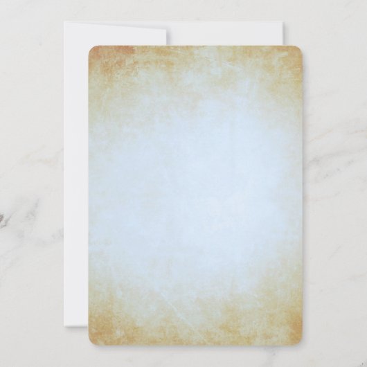 Gold Paper Holiday Theme Formele bruiloft Kaart (Achterkant)