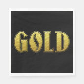 Gold Paper Napkin Servet (Voorkant)
