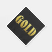 Gold Paper Napkin Servet (Hoek)