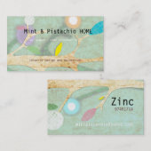 Gold Paper Primitive Art-Visitekaartje Visitekaartje (Voorkant / Achterkant)