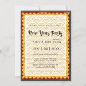 Gold Papercut Rabbit China Nieuw jaar 2023 Groen Kaart (Achterkant)