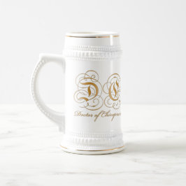 Gold Parchment Letter Doctor in de chiropractische Bierpul