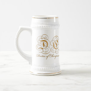 Gold Parchment Letter Doctor in de chiropractische Bierpul