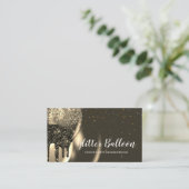 Gold Party Decor Evenementenplan Verjaardagsballon Visitekaartje (Staand voorkant)