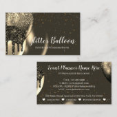 Gold Party Decor Evenementenplan Verjaardagsballon Visitekaartje (Voorkant / Achterkant)