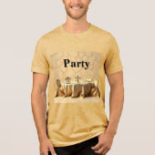 Gold Party Design Party T-shirt (Voorkant)