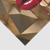 Gold Party Luxe Glam Red Drip Drivers Tissuepapier (Detail)