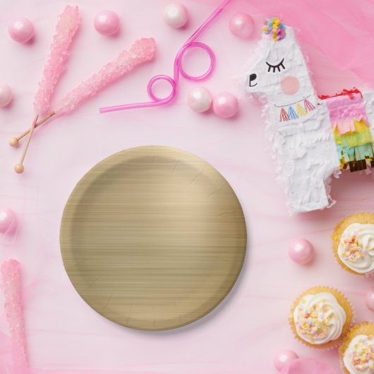 Gold Party Papieren Bordje (Feest)