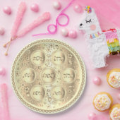 Gold Passover Seder Bord - Papieren borden (Feest)