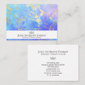 *~* Gold pasta Nebula Galaxy Universe Aqua AP3 Bu Visitekaartje (Voorkant / Achterkant)