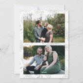 Gold Pastel Berries kerstfeestdag fotokaart Feestdagenkaart (Achterkant)