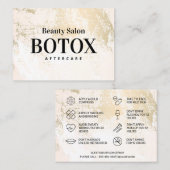 Gold Pastel Botox Visitekaartje (Voorkant / Achterkant)