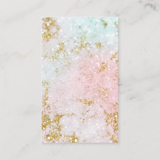 Gold Pastel DIY Ketting Oorbel Display Houder Visitekaartje (Achterkant)