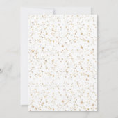 Gold Pastel Rainbow Unicorn Verjaardag Uitnodiging (Achterkant)