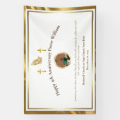 Gold Pastor Appreciation Church Jubileum Event Spandoek (Verticaal)