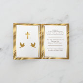 Gold Pastor Appreciation Church Jubileum Kaart (Binnen)