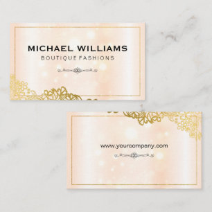 Gold patroon Sparkle Visitekaartje