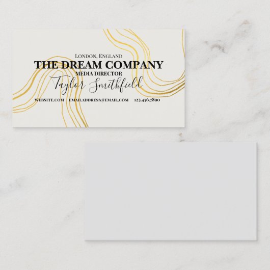 Gold Patroon Visitekaartje (Voorkant / Achterkant)