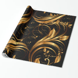 Gold Pattern 1R Wrapping Paper Cadeaupapier