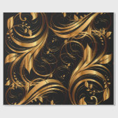 Gold Pattern 1R Wrapping Paper Cadeaupapier (Vlak)