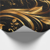Gold Pattern 1R Wrapping Paper Cadeaupapier (Hoek)