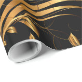 Gold Pattern 1R Wrapping Paper Cadeaupapier (Rol Hoek)