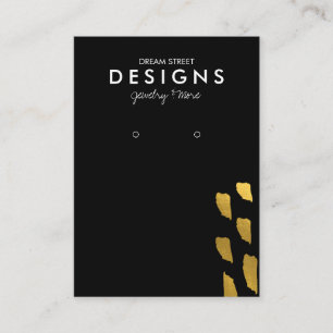Gold Pattern-kaart met beeldscherm Visitekaartje