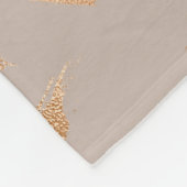 Gold Pattern Large Fleece Blanket (Hoek)