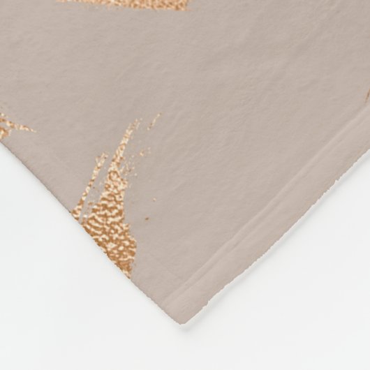 Gold Pattern Large Fleece Blanket Deken (Hoek)