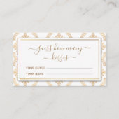 Gold  Pattern Raad hoeveel kussen spel Informatiekaartje (Voorkant)