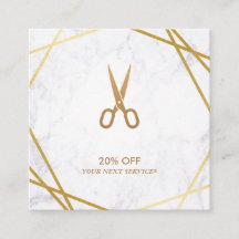Gold Pattern Scissors Marble Haarstylist Discount