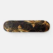 Gold Pattern Skateboard (Horizontaal)