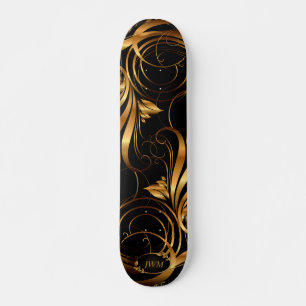 Gold Pattern Skateboard