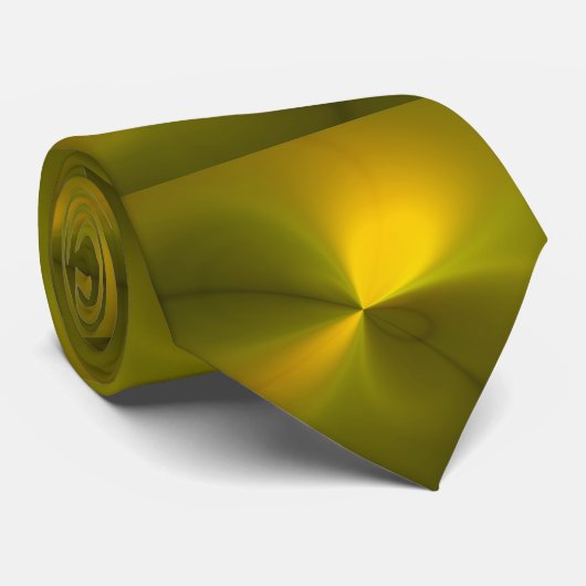 Gold Pattern Stropdas (Opgerold)