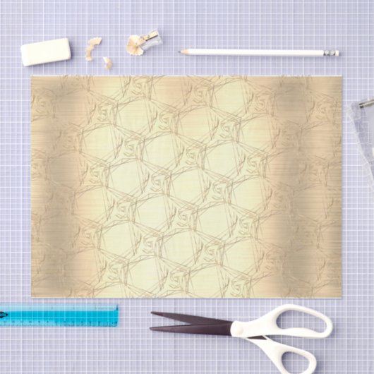 Gold Pattern Tissuepapier (Craft)