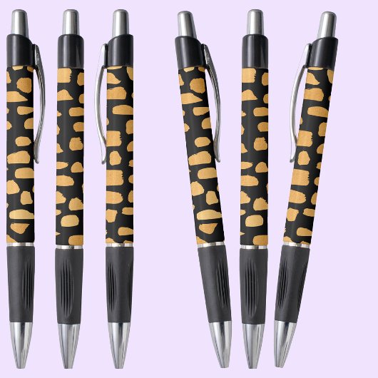Gold Pattern zwarte pen