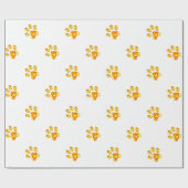 Gold Paw Cadeaupapier (Vlak)