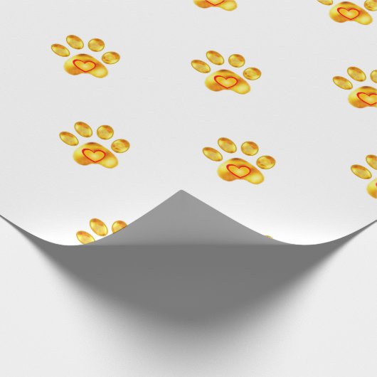 Gold Paw Cadeaupapier (Hoek)