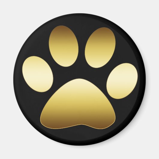GOLD PAW PRINT MAGNEET (Voorkant)