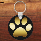 GOLD PAW PRINT SLEUTELHANGER (Voorkant)