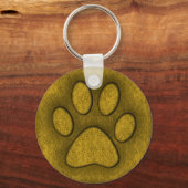 GOLD PAW PRINT SLEUTELHANGER (Voorkant)