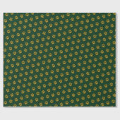 Gold Paw Print Thema Cadeaupapier (Vlak)