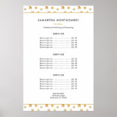 Gold Paw Prints Professionele Pet Sitter Diensten (Voorkant)