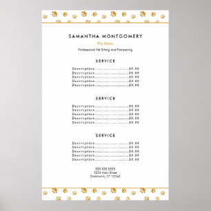 Gold Paw Prints Professionele Pet Sitter Diensten