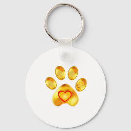 Gold Paw Sleutelhanger