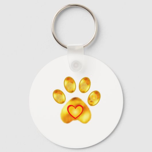Gold Paw Sleutelhanger (Voorkant)