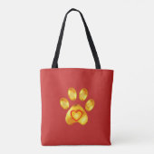 Gold Paw Tote Bag (Achterkant)