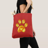 Gold Paw Tote Bag (Dichtbij)