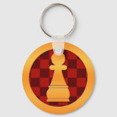 Gold Pawn Chess Sleutelhanger (Voorkant)