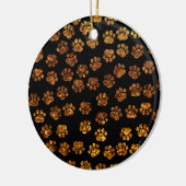 Gold Paws, Glitter Paws, Gold Glitter, Dog Paws Keramisch Ornament (Links)